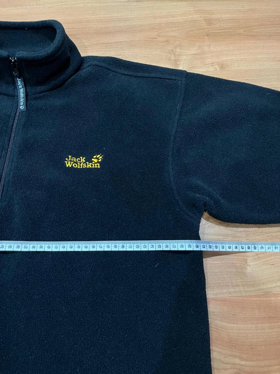 Polaire Jack Wolfskin Vintage Noire Logo Brodé Tamanho G Outdoor – photo 5